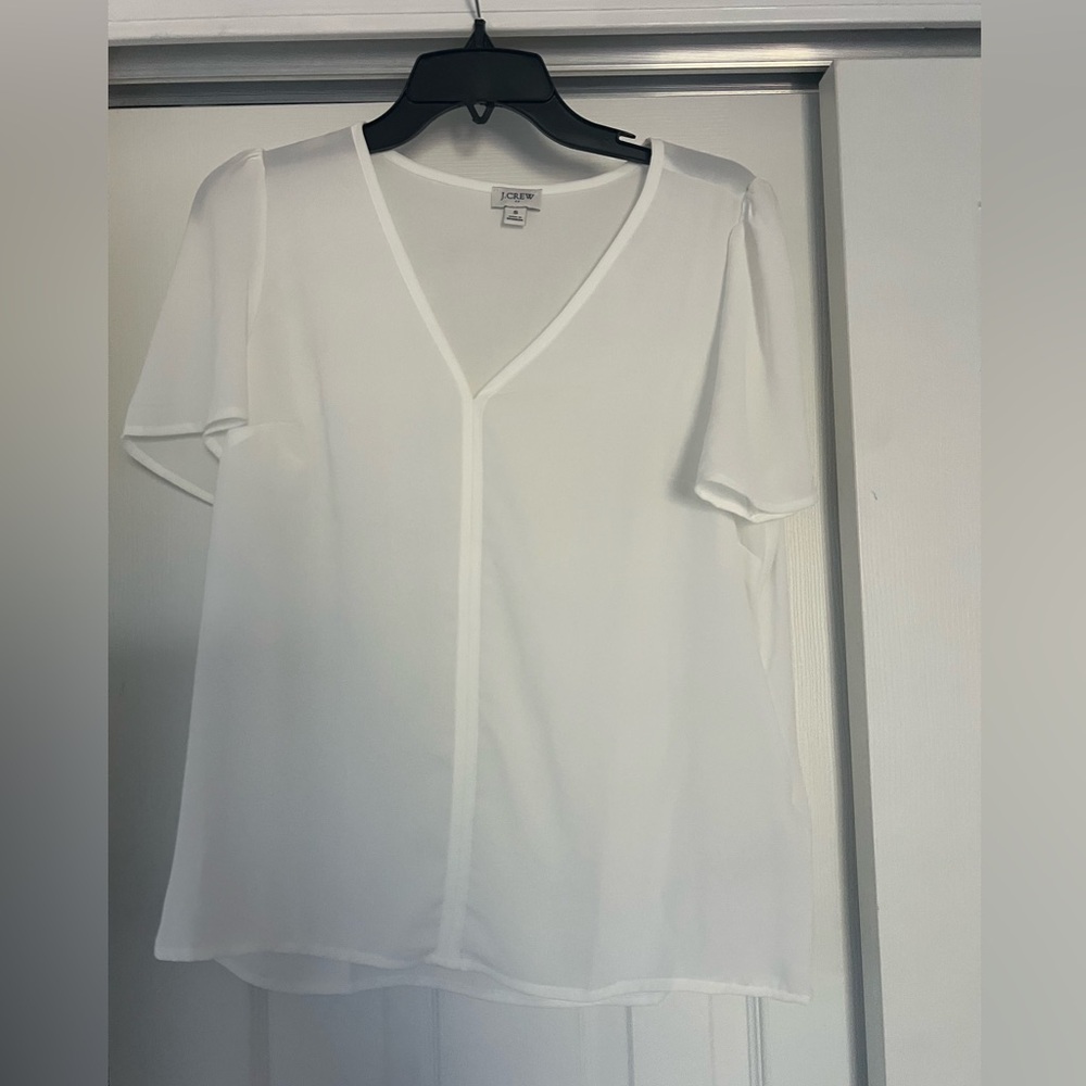 J.Crew white blouse